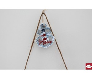 Stickserie ITH - Anker AHOI & MOIN - zum WENDEN plus ANHÄNGER, Appli & STECKER